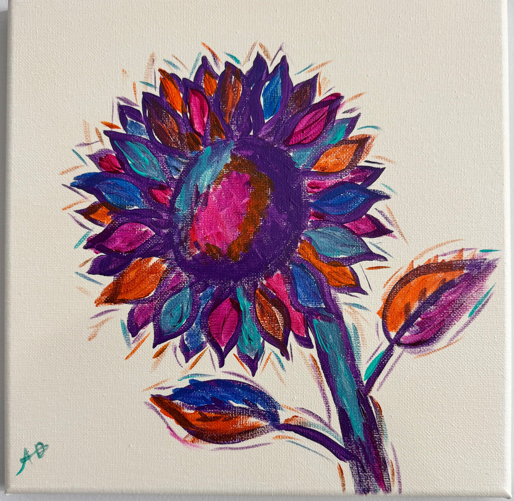 Colorful barnyard (14x14)￼