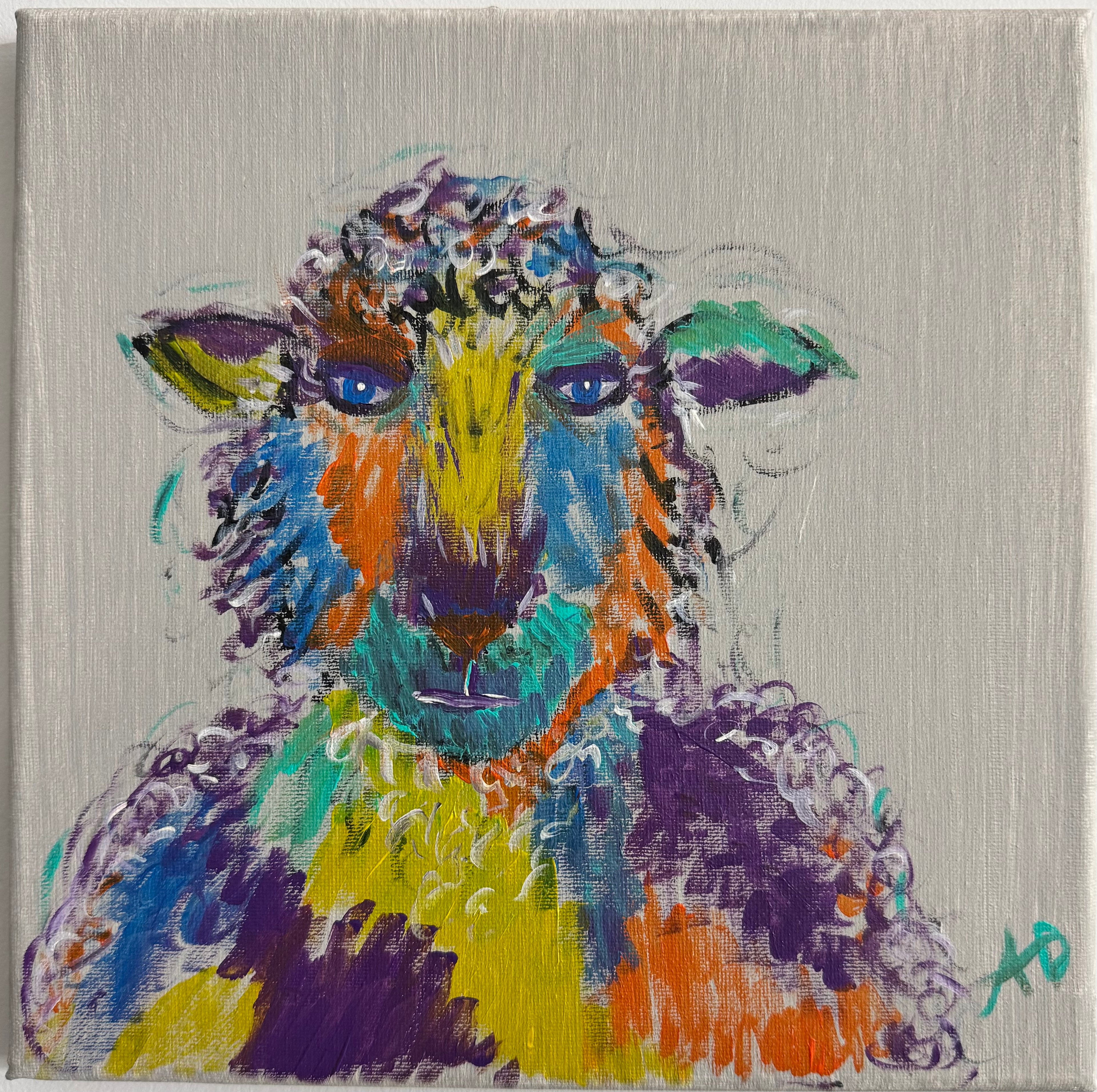 Colorful barnyard too (10x10)