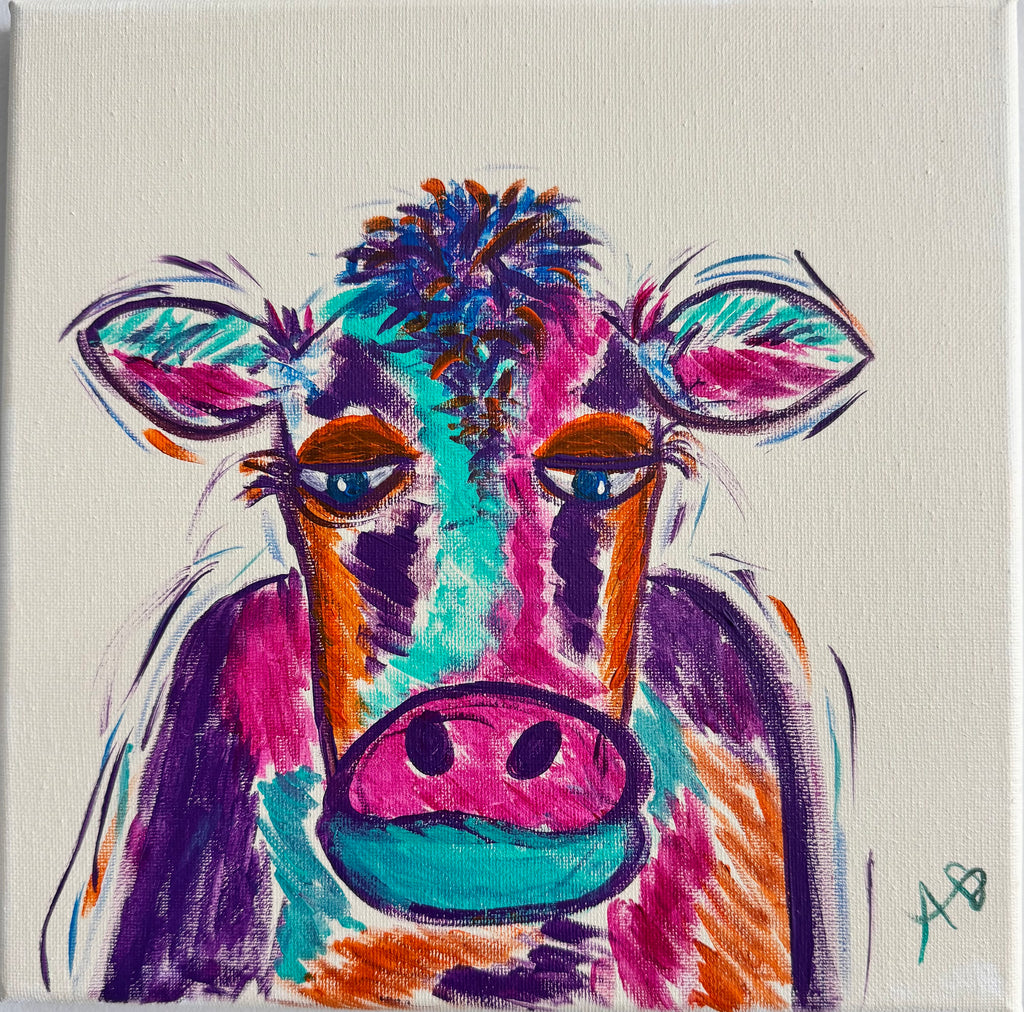 Colorful barnyard (14x14)￼