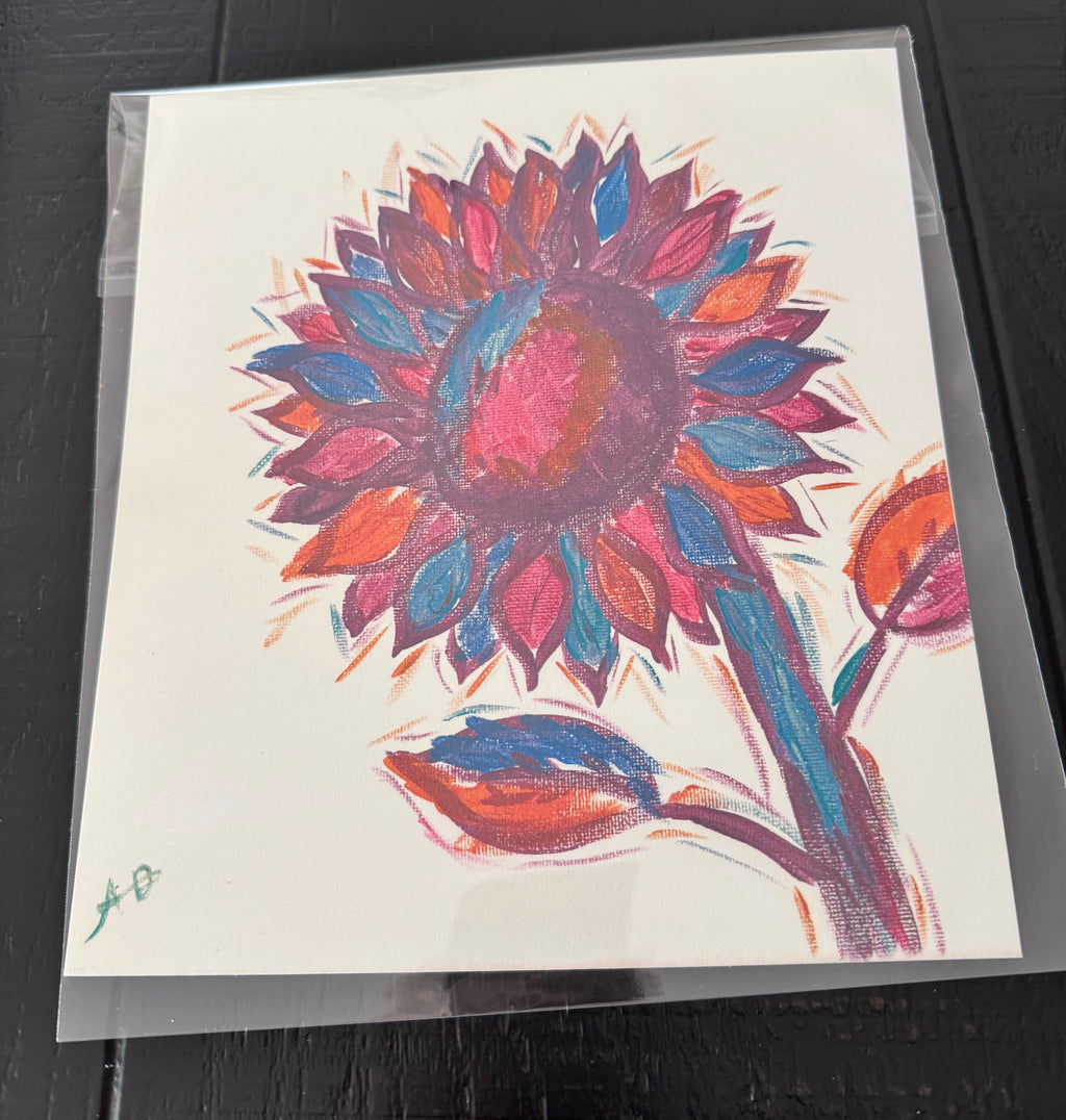 Colorful barnyard prints, set of 4 (8x9)