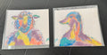 Colorful barnyard prints, set of 2 (8 x 9)