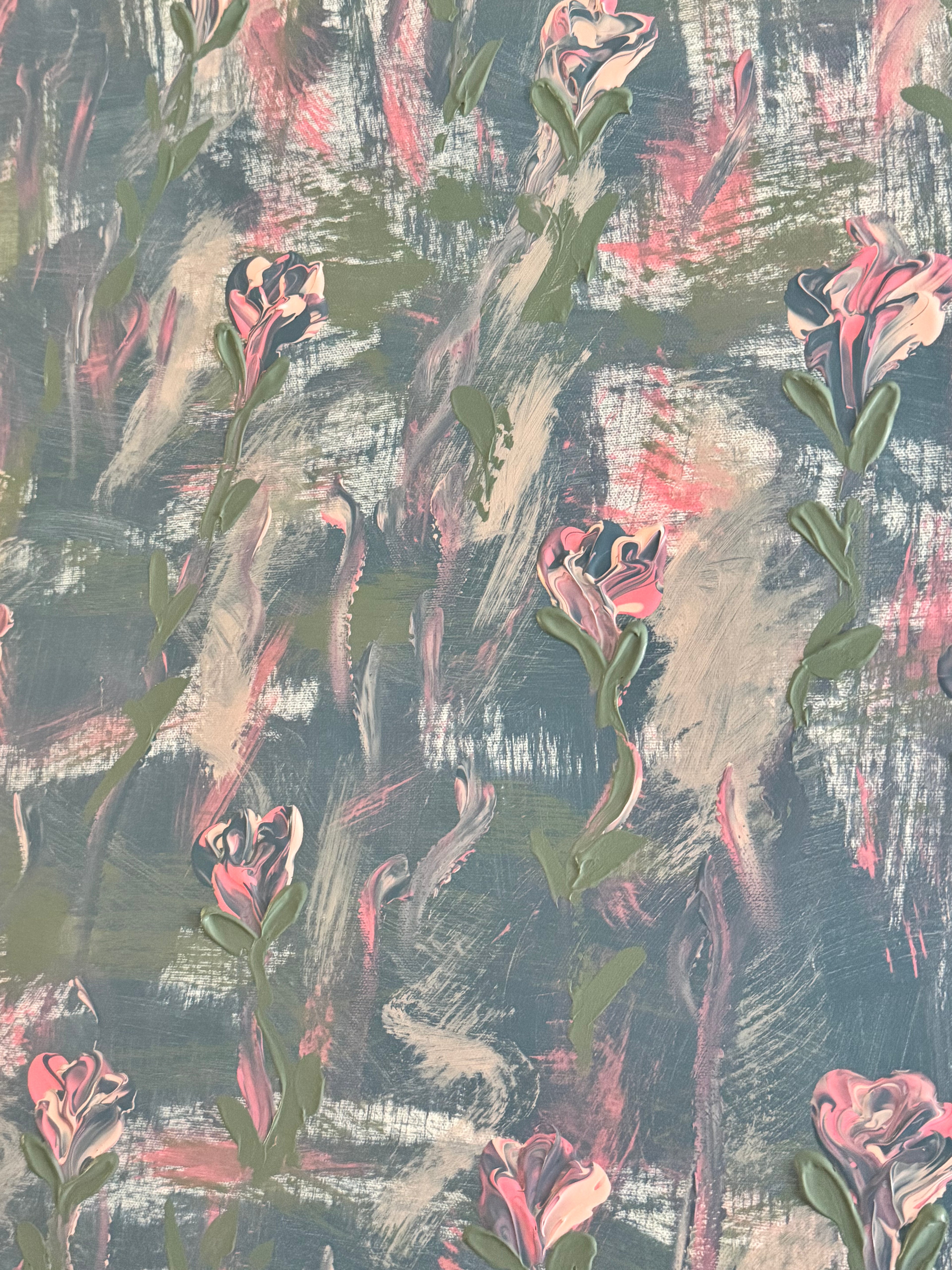 Flowers in the wind (24x30)