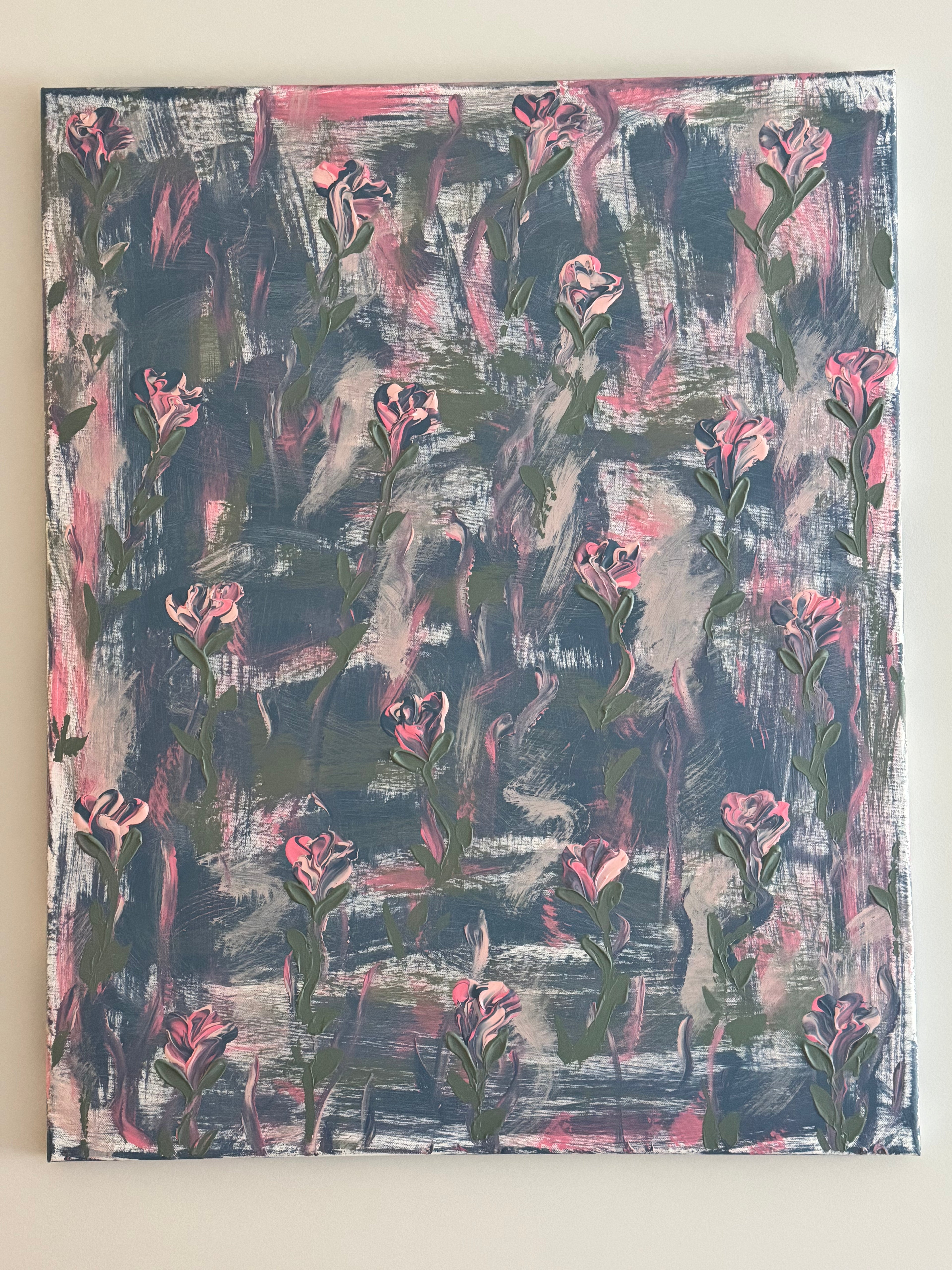 Flowers in the wind (24x30)