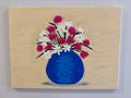 Blue flower pot (18x24)